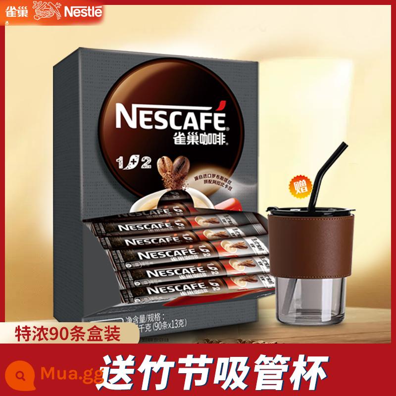 Nestle Cà Phê Nestle 1+2 Hương Vị Nguyên Bản/Espresso Cà Phê Hòa Tan 3 Trong 1 Sảng Khoái Cho Sinh Viên 100 Hộp - Hộp 90 miếng đậm đặc [tặng cốc ống hút tre]