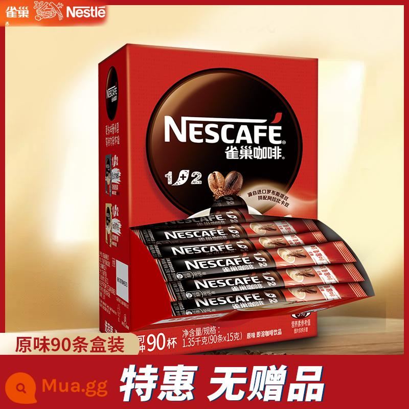 Nestle Cà Phê Nestle 1+2 Hương Vị Nguyên Bản/Espresso Cà Phê Hòa Tan 3 Trong 1 Sảng Khoái Cho Sinh Viên 100 Hộp - Hương Vị Nguyên Bản 90 Hộp [Ưu đãi đặc biệt Không miễn phí] Ngày mới