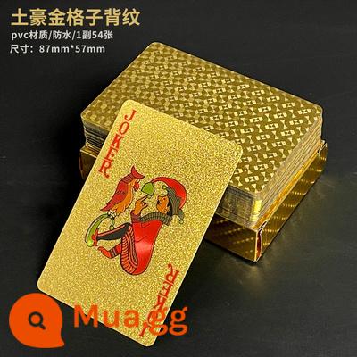 Vàng Poker Thẻ Bay Sáng Tạo Lưới Nhựa Nhựa PVC Đỏ Chống Thấm Nước Có Thể Giặt Thẻ Bay Đồ Chơi Trò Chơi Texas Cắt Hoa - Lưới vàng phong phú