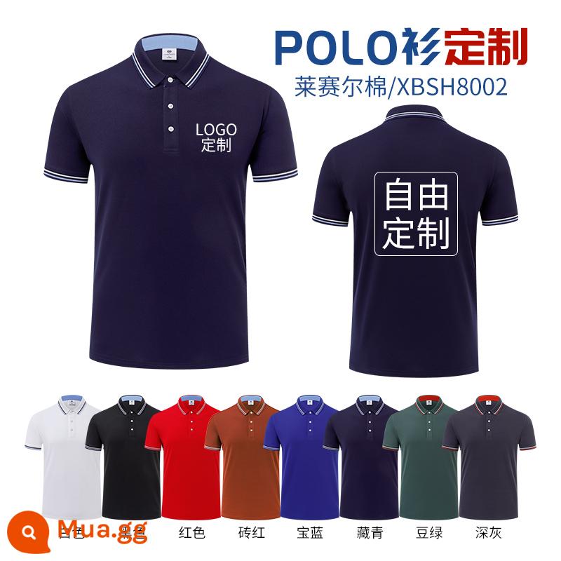 Quần áo làm việc tùy chỉnh T-shirt quần áo làm việc tùy chỉnh-thực hiện đội mùa hè cotton văn hóa quảng cáo áo POLO ngắn tay in LOGO - -------M: Mẫu màu cotton Lyocell 45 nhân dân tệ -------