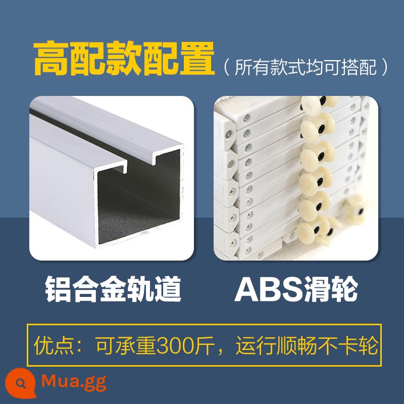 Yinghui PVC cửa gấp đẩy-kéo mở nhà bếp cửa trượt phân vùng trong nhà bột phòng ban công vô hình shop cửa - {Mẫu đã nâng cấp} Hãy là người đầu tiên mua (đường ray nhôm dày + ròng rọc ABS) Đặt hàng ngay hôm nay với giá 300-40 RMB