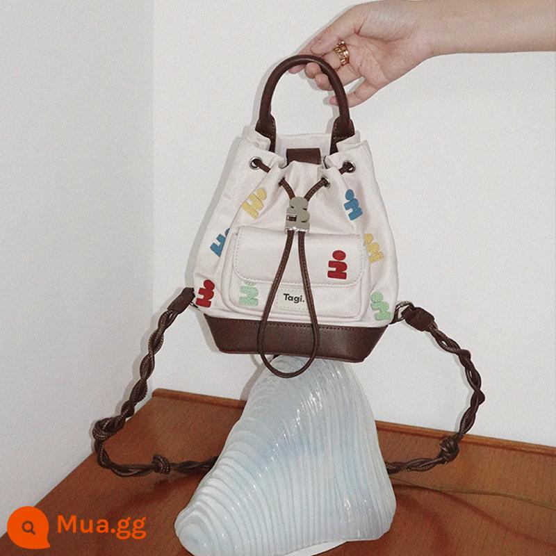 Điểm Tagi.2023SS Mới Ba Lô Mini Ngọc Trai Handmade Dệt Dây Đeo Vai Du Lịch Tia Miệng Túi M Star Shop - hãy tưởng tượng các khối xây dựng