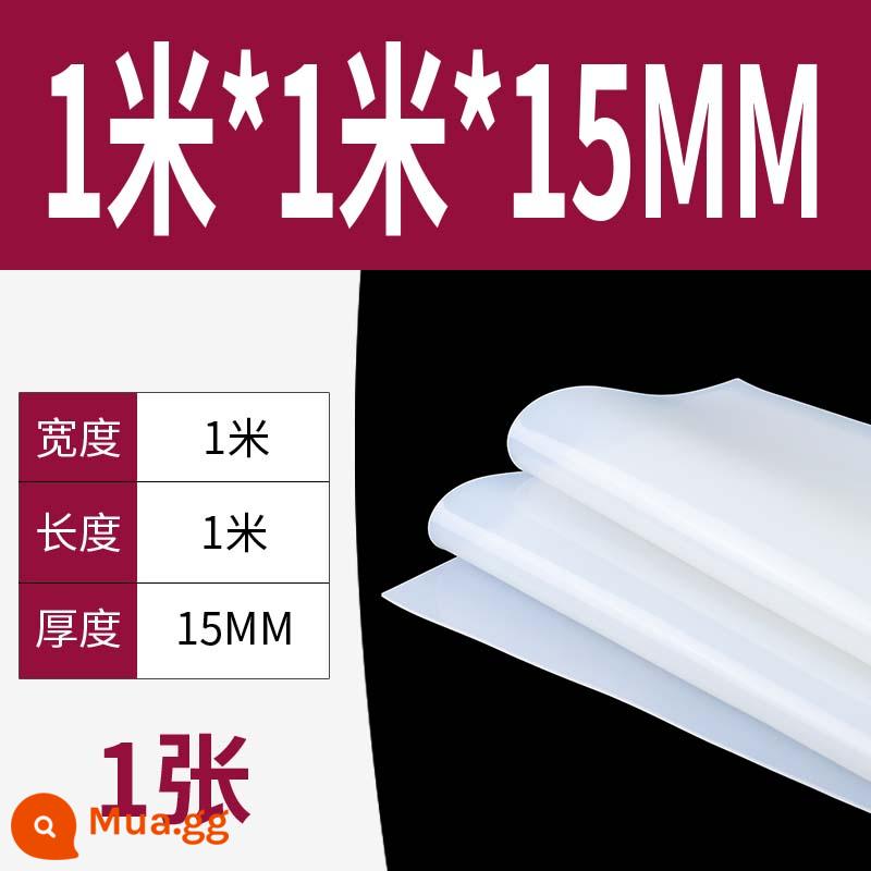 Tấm cao su silicon gia công cao su chịu nhiệt độ cao Đệm đệm chống sốc Gioăng silicon Cao su silicon dày 13510mm đàn hồi cao - 1m*1m*15mm