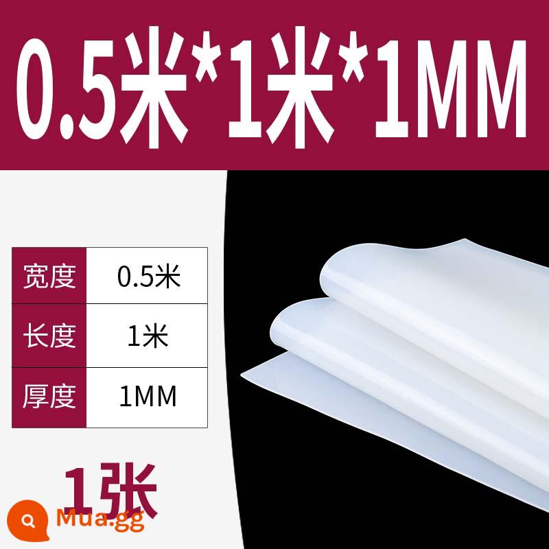 Tấm cao su silicon gia công cao su chịu nhiệt độ cao Đệm đệm chống sốc Gioăng silicon Cao su silicon dày 13510mm đàn hồi cao - 0,5m * 1m * 1mm