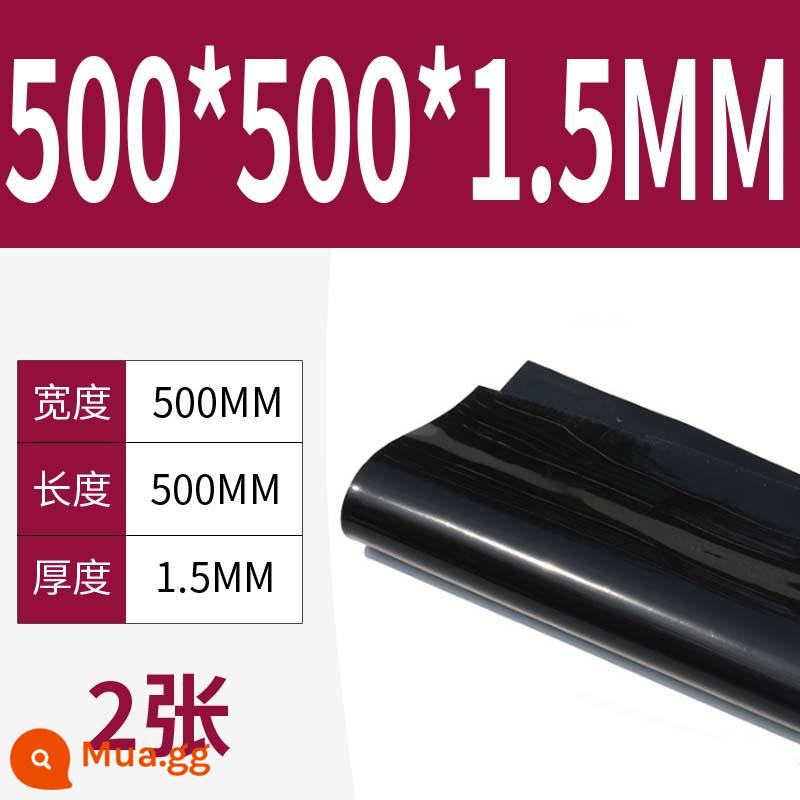 Tấm cao su silicon gia công cao su chịu nhiệt độ cao Đệm đệm chống sốc Gioăng silicon Cao su silicon dày 13510mm đàn hồi cao - 500*500*1.5mm[đen](2 ảnh)