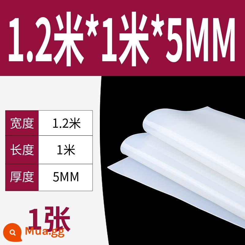 Tấm cao su silicon gia công cao su chịu nhiệt độ cao Đệm đệm chống sốc Gioăng silicon Cao su silicon dày 13510mm đàn hồi cao - 1,2m * 1m * 5mm