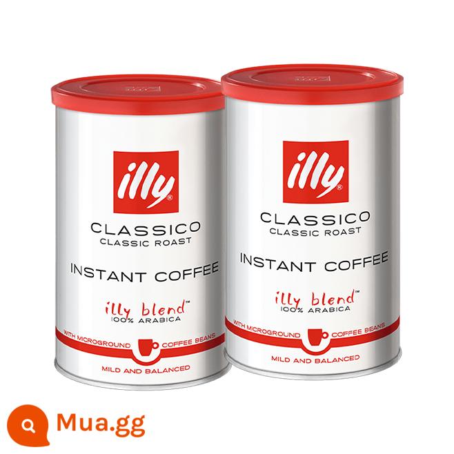 [Bán Chạy] Cà phê đen Illy Instant đông khô latte hòa tan phong cách Mỹ với bột xay siêu mịn 95g/hộp - Hương thơm êm dịu*2