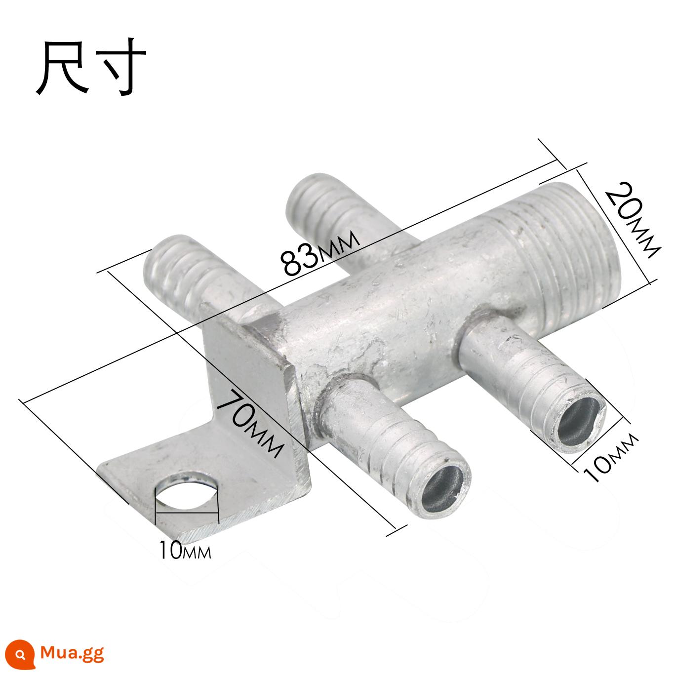 Bộ chia nước tích hợp bằng nhựa có thể được đưa vào lỗ bên trong Bộ chuyển đổi ống 8mm-10mm một trong hai trong số ba trong số một trong bốn ngoài - Bộ tách nước một đầu vào và bốn đầu ra bằng nhôm