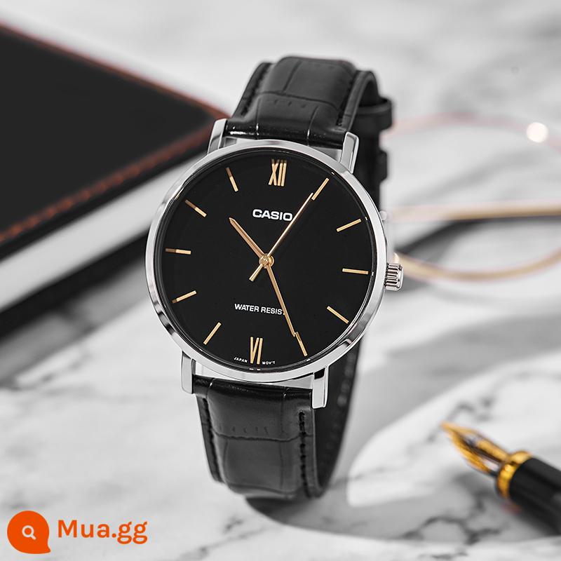 CasioCASIO Watch Men's Heart of Darkness Đồng hồ đeo tay nam thạch anh mỏng Không cơ MTP-VT01 Thư trực tiếp ở nước ngoài - MTP-VT01L-1B [Bộ sưu tập được bảo hành trọn đời]