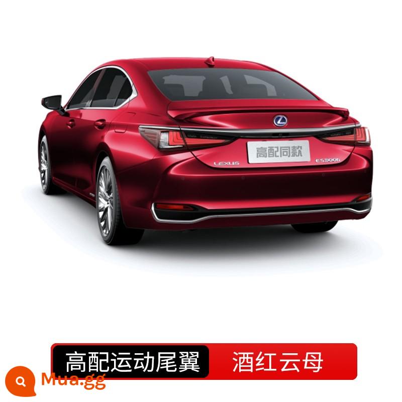 Thích hợp cho Lexus ES200 mới cánh sau es260 sửa đổi ES300h mẫu nguyên bản trang trí cánh sau thể thao cao cấp - Cánh gió sau thể thao cao cấp 18-23ES [sơn mica đỏ tía - keo thông thường]