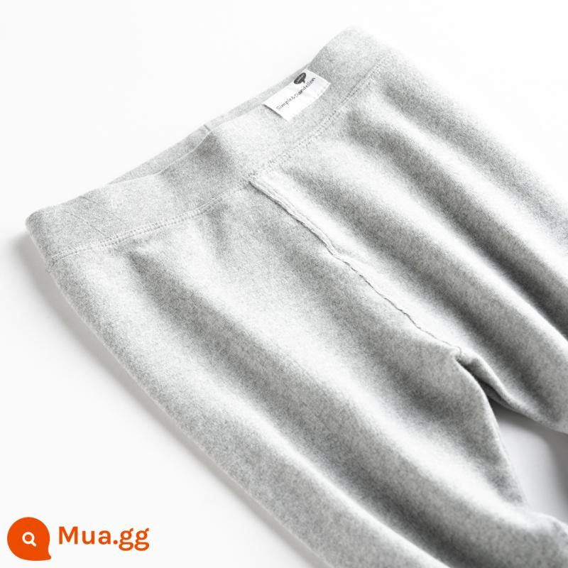 Bé gái mặc quần bên trong và quần bên ngoài mùa xuân và mùa thu cotton mới cạp cao cho trẻ em phần mỏng phong cách nước ngoài quần bé gái mặc bên trong quần vệ sinh - Màu xám nhạt (mùa xuân và mùa thu)