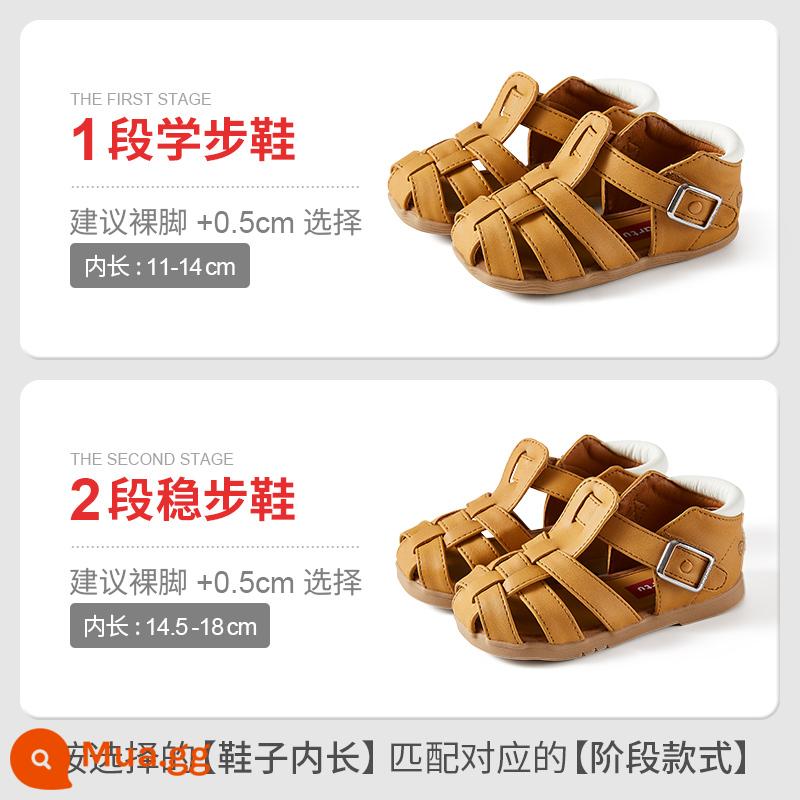 [Thành viên mua hàng] Carter Rabbit Baby Toddler Girls Shoes Sandals bé trai đế mềm công chúa đi biển - Màu nâu không có mặt dây chuyền