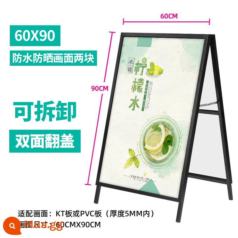 Tuyển dụng ngoài trời biển quảng cáo trưng bày thẻ kt bảng trưng bày đứng poster quảng cáo trưng bày đứng đứng sàn đứng - Nâng cấp kệ lật 2 mặt 60x90 + 1 bộ màn hình in