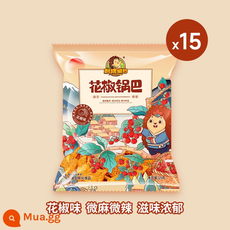 Hedgehog Forrest Gump Pepper Crusher Net Red Snack Văn phòng Foodie Chasing Drama Cứu trợ Đồ ăn vặt tham lam Đồ ăn nhẹ Túi đựng thức ăn giải trí - Hương tiêu Tứ Xuyên 15g*15 gói