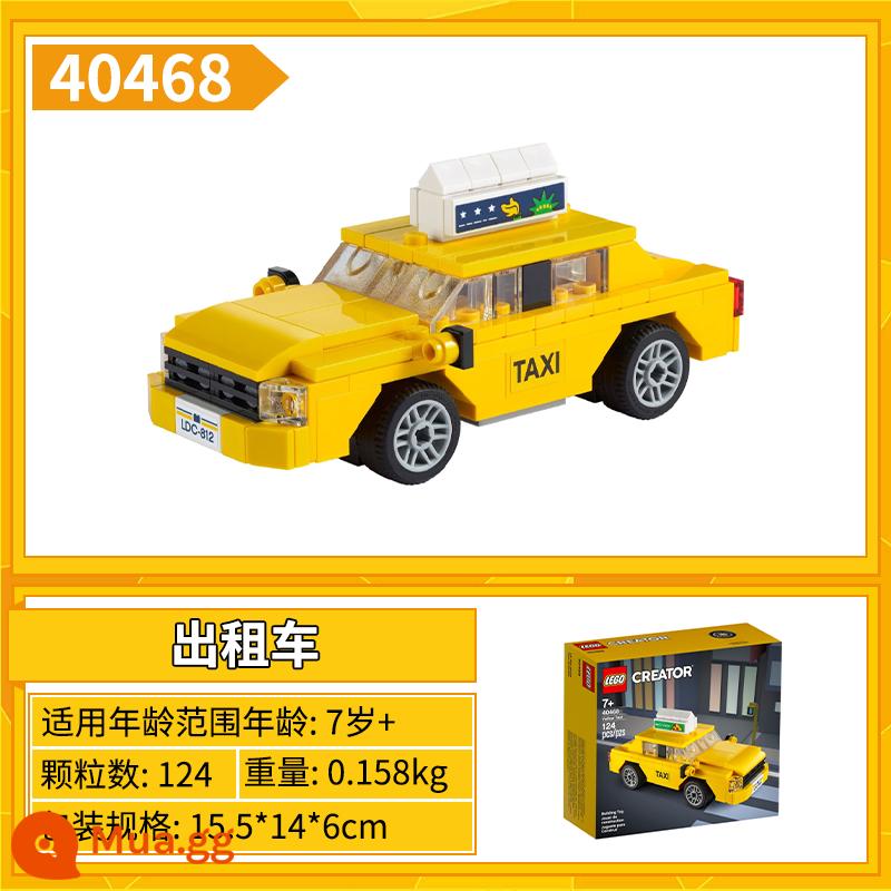 Khối xây dựng Lego Brickhead Vịt Donald Daisy Scrooge Harry Potter Voldemort Vua khỉ Vũ công sư tử - 40468 taxi màu vàng