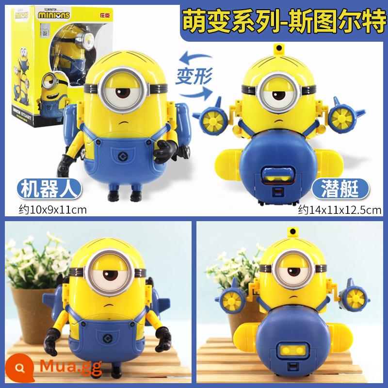 Minion Trộm Bố Đồ Chơi Robot Biến Hình Vừa Vặn Búp Bê Đầu Máy Dễ Thương Bob Kevin Bộ Trẻ Em - Stewart [Tàu ngầm biến thiên]