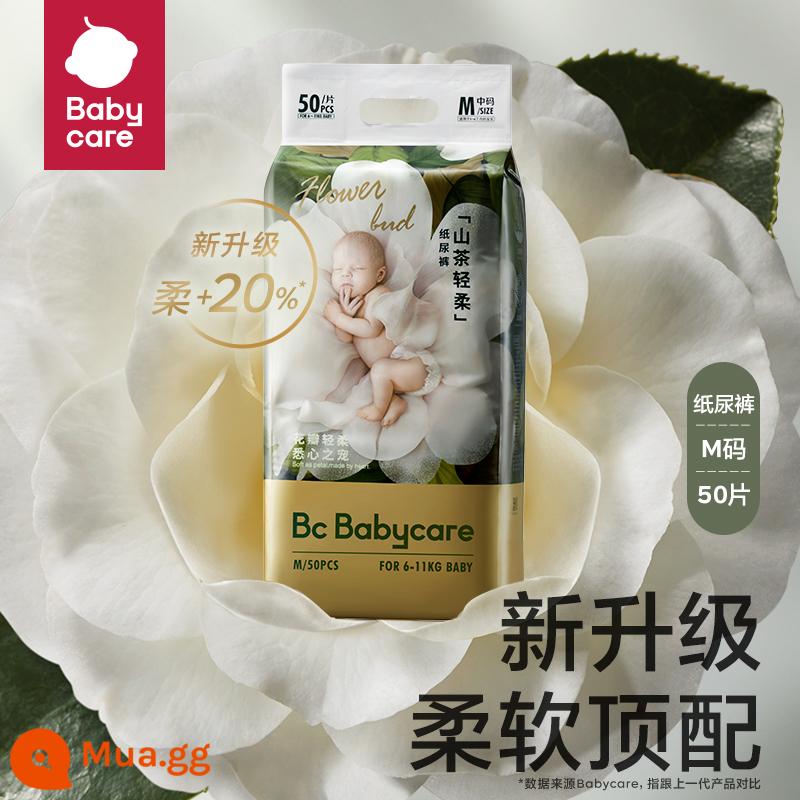 quần búp babycare hoa trà bỉm em bé bỉm bbc siêu mỏng thoáng khí M-XL - M