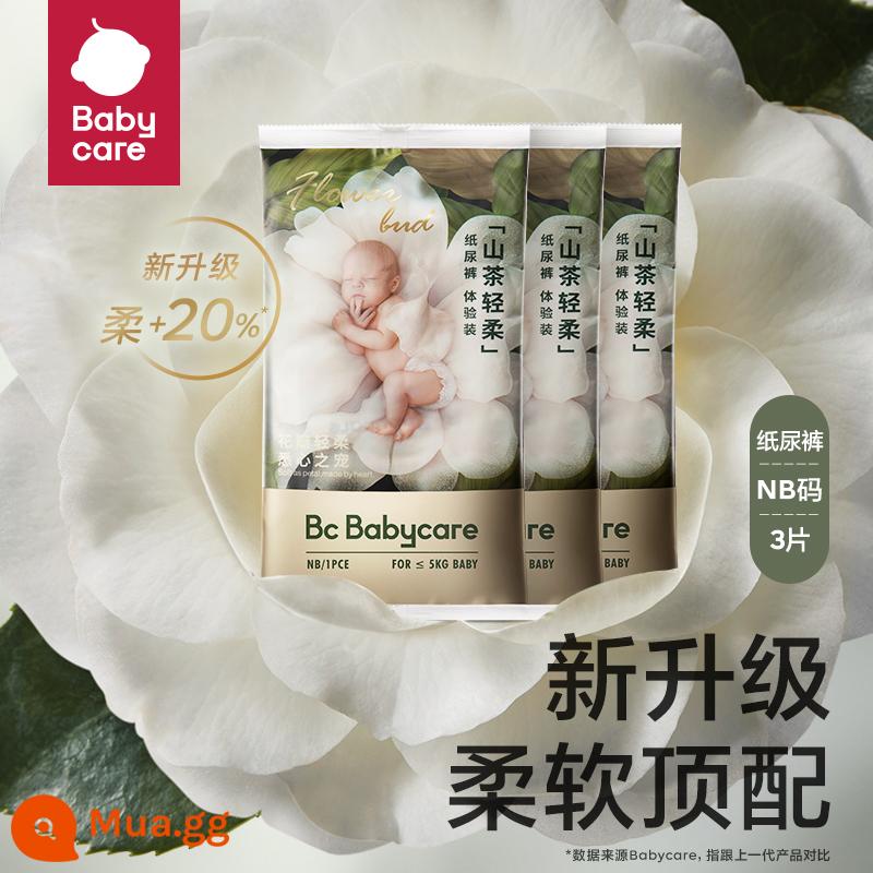 gói dùng thử bỉm tã babycare camellia soft 3 miếng size NB/S - NB