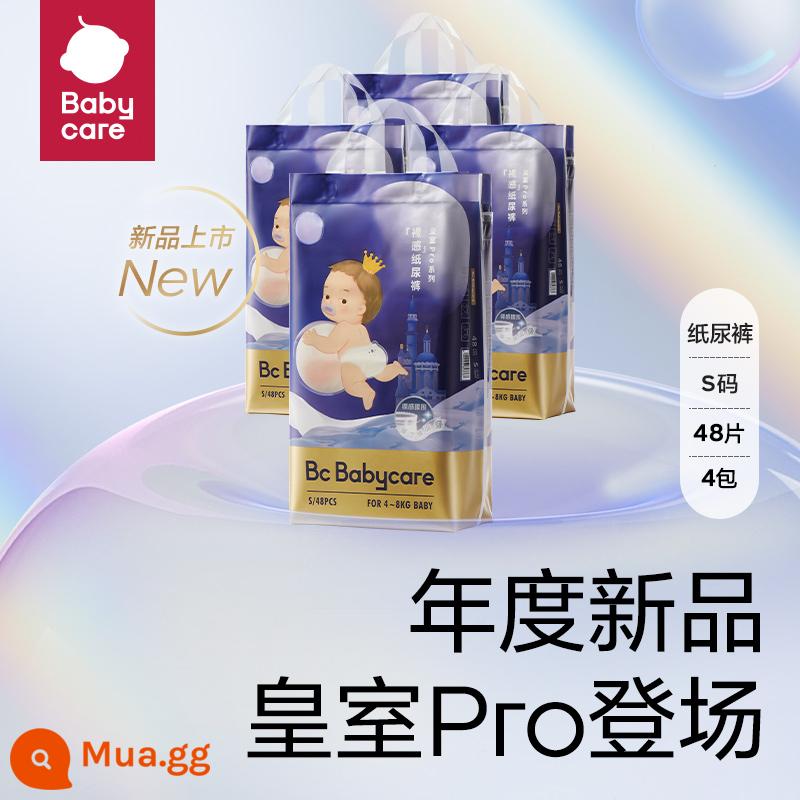 Tã giấy babycare Royal Pro sử dụng ngày đêm Tã giấy siêu mỏng thoáng khí cho bé size NB-XL - S