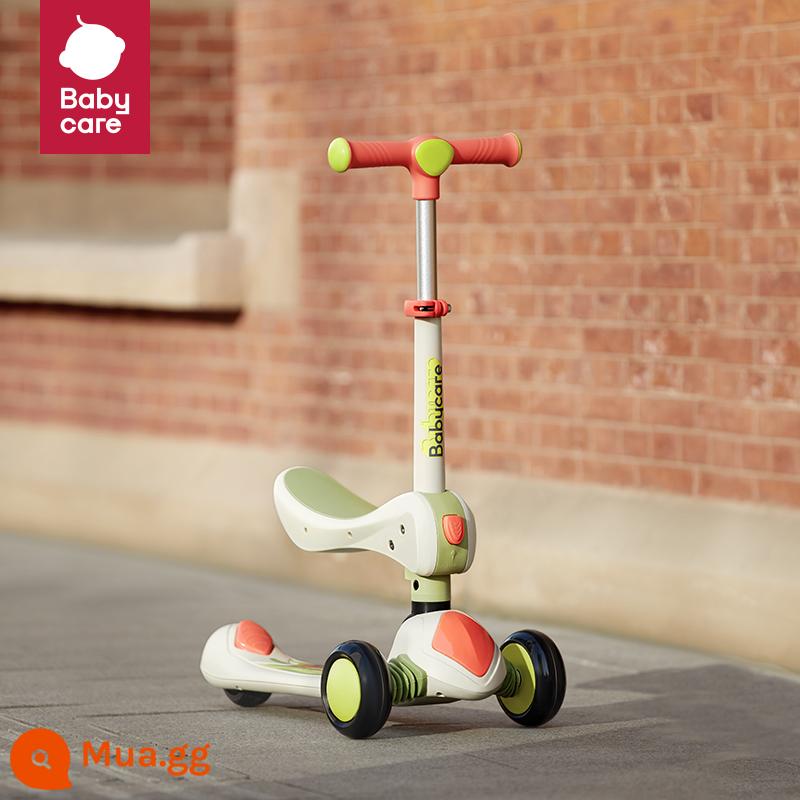 xe scooter trẻ em babycare 1-3-6-12 tuổi xe scooter trẻ lớn có thể ngồi đi xe trơn trượt và cân bằng - [Mô hình hàng đầu cưỡi và trượt 2 trong 1] Ván đôi-Otemi