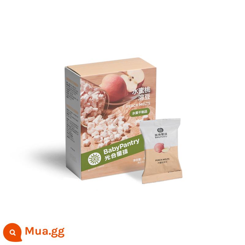 babycare hành tinh quang hợp đậu hòa tan trái cây dành cho trẻ em snack thanh long đào đậu hòa tan trái cây nguyên chất không có chất phụ gia - Đậu đào tan chảy