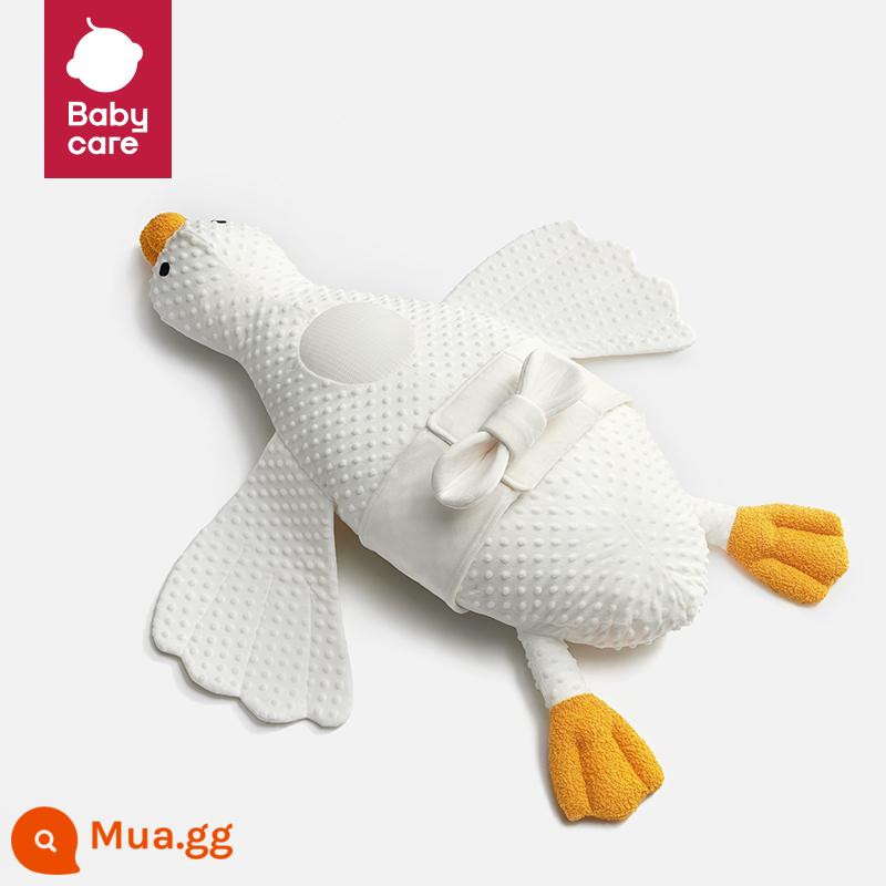 Babycare Ngỗng Trắng Lớn Bé Xả Gối Cho Bé Sơ Sinh Nằm Ngủ Thoải Mái Gối Chống Đầy Hơi Giấc Ngủ Hiện Vật - Mousse Puff Goose (có lỗ chống ngạt, 2 mặt)