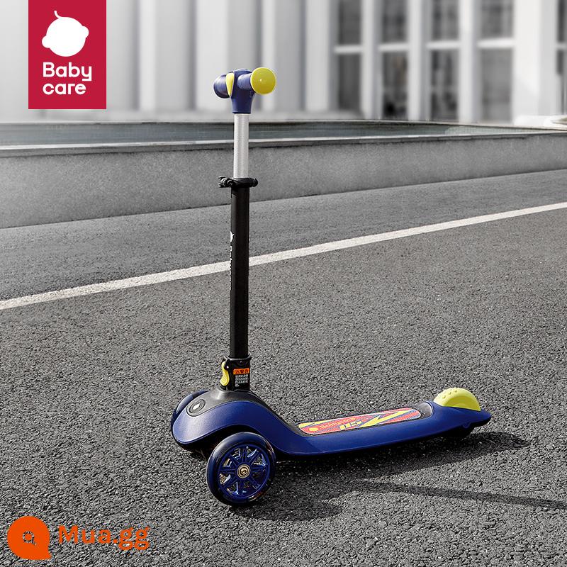 xe scooter trẻ em babycare 1-3-6-12 tuổi xe scooter trẻ lớn có thể ngồi đi xe trơn trượt và cân bằng - [Nhẹ] Veneer-Xanh Orian