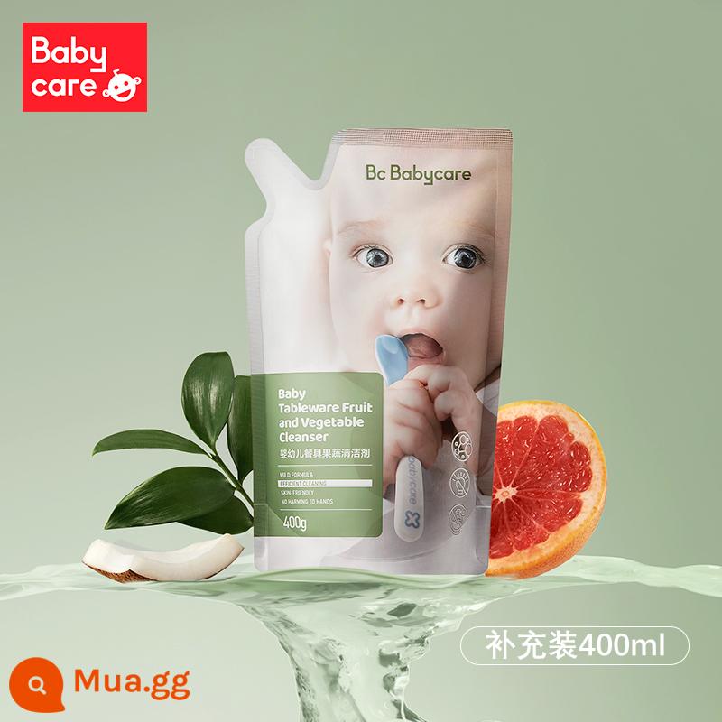 babycare baby bộ đồ ăn đặc biệt nước rửa rau củ quả nước rửa bình sữa nước rửa rau củ - Nạp/Túi