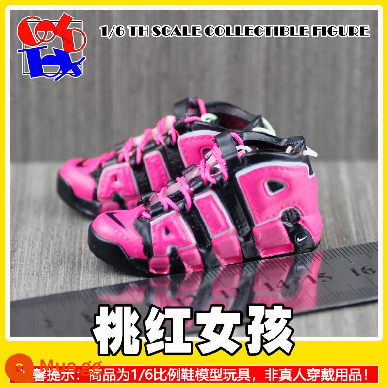 Hợp thời trang Handmade Sneakers Model Stereo Model Mini Shoes Pippen Series Trang trí quà tặng [Mẫu Zhongshan] - dưa hấu đỏ