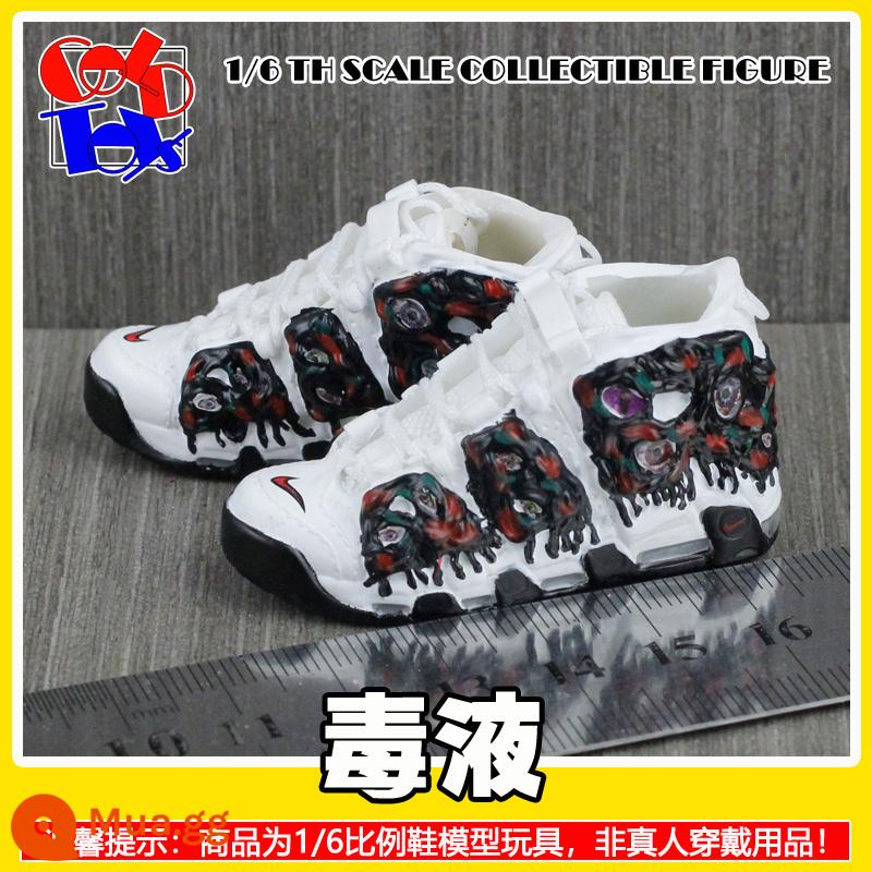 Hợp thời trang Handmade Sneakers Model Stereo Model Mini Shoes Pippen Series Trang trí quà tặng [Mẫu Zhongshan] - Nọc độc [cặp]