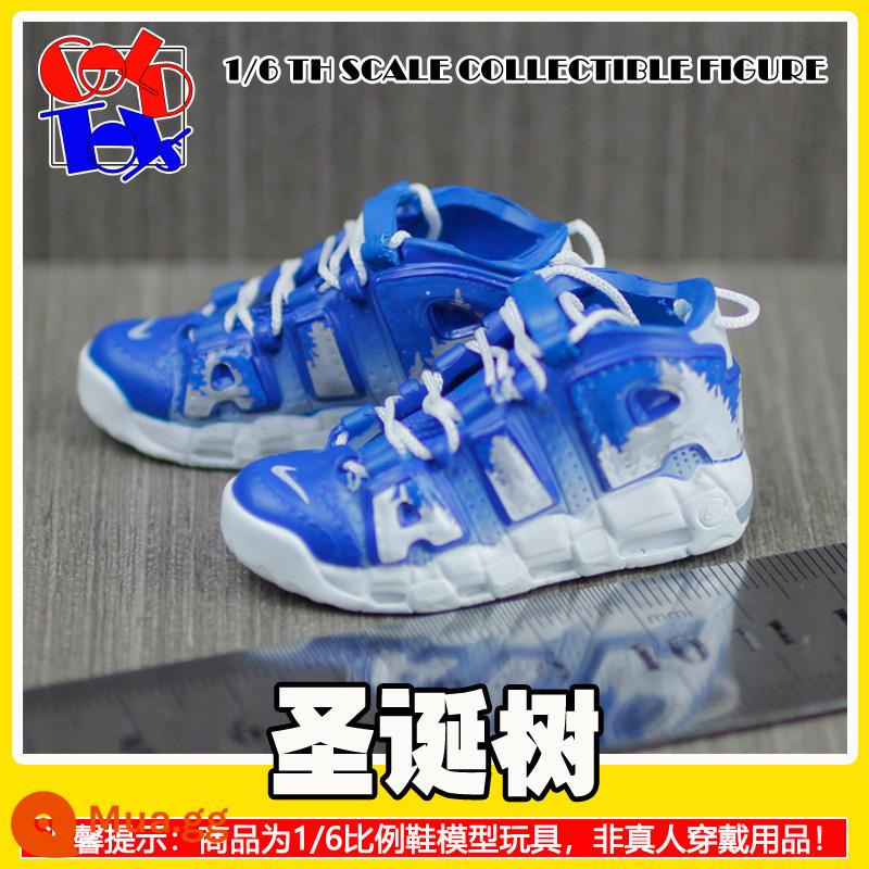 Hợp thời trang Handmade Sneakers Model Stereo Model Mini Shoes Pippen Series Trang trí quà tặng [Mẫu Zhongshan] - Cây thông Noel [cặp]