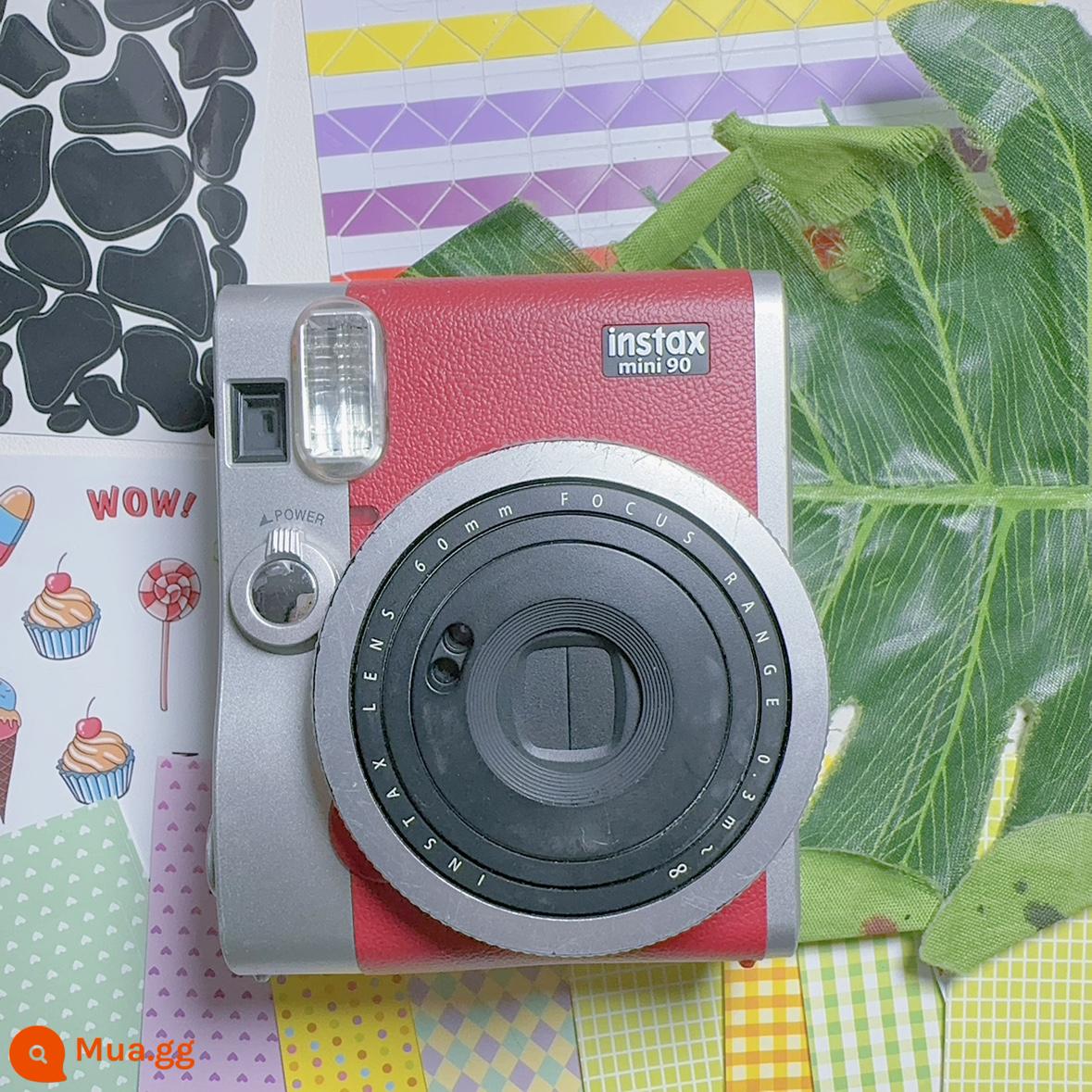 Máy ảnh chụp ảnh Polaroid cảm quang thông minh mini11/mini25 đã qua sử dụng chính hãng của Fuji - mini90 đỏ 85 mới (tặng 7 tờ giấy ảnh)