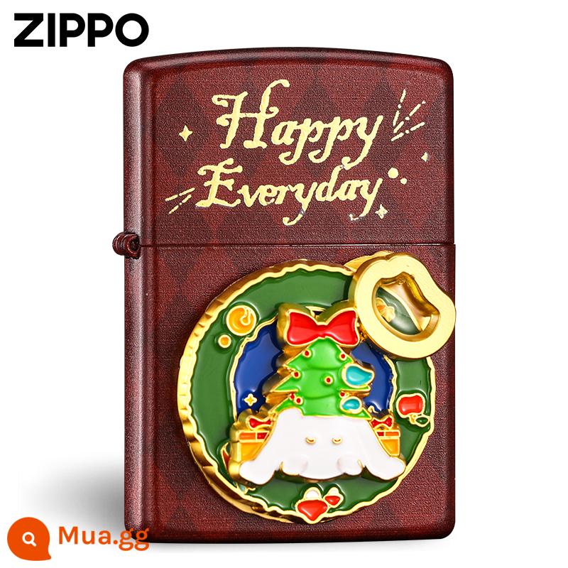 Zippo Chính Hãng Bật Lửa Giáng Sinh Giới Hạn Chúc Quốc Miếng Dán Chống Gió Dầu Hỏa Quà Tặng Sáng Tạo Cho Bạn Trai - Dream Elf [máy mới không dầu]