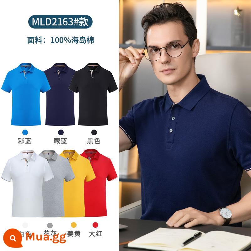 Quần áo làm việc tùy chỉnh áo sơ mi polo in logo ngắn tay áo thun làm việc quần áo làm việc quần áo văn hóa áo sơ mi làm việc quần áo thêu bông nguyên chất mùa hè - MLD2163# Mền mịn, sáng bóng, thoải mái, chống nhăn, cotton đảo cao cấp-78 tệ↓↓↓