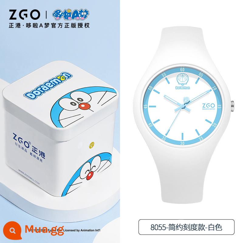 Pokémon Jest Watch Girls, Trẻ em, Trẻ em, Chàng trai và trẻ em gái - [Doraemon khớp] 8055 màu trắng đơn giản