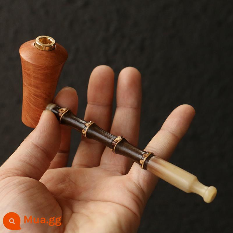 Haipai Seiko -Made Shiki Mu Fujian Wuyi Núi Đỏ Red Vật liệu cũ Thuốc chống hút thuốc Bộ sưu tập thiết bị hút thuốc - Roi tre tím [Khói thô]