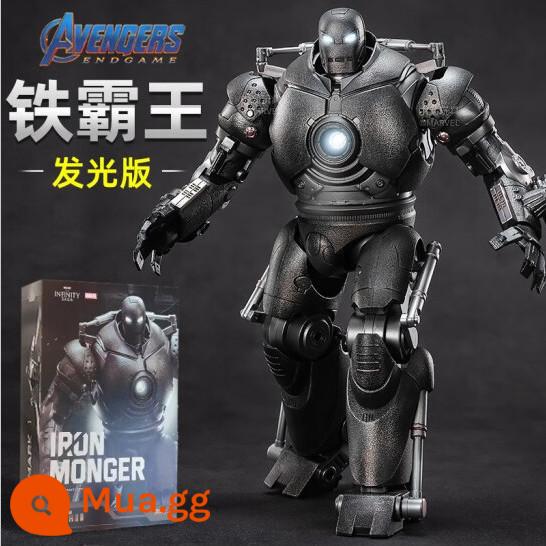 Midtop Iron Man chính hãng MK43 Ánh sáng Gennukmark 1234567 Di chuyển MK50 WAR MÁY - Phiên bản phát sáng mắt ngực Iron Overlord [Hộp quà sang trọng + Sạc USB]