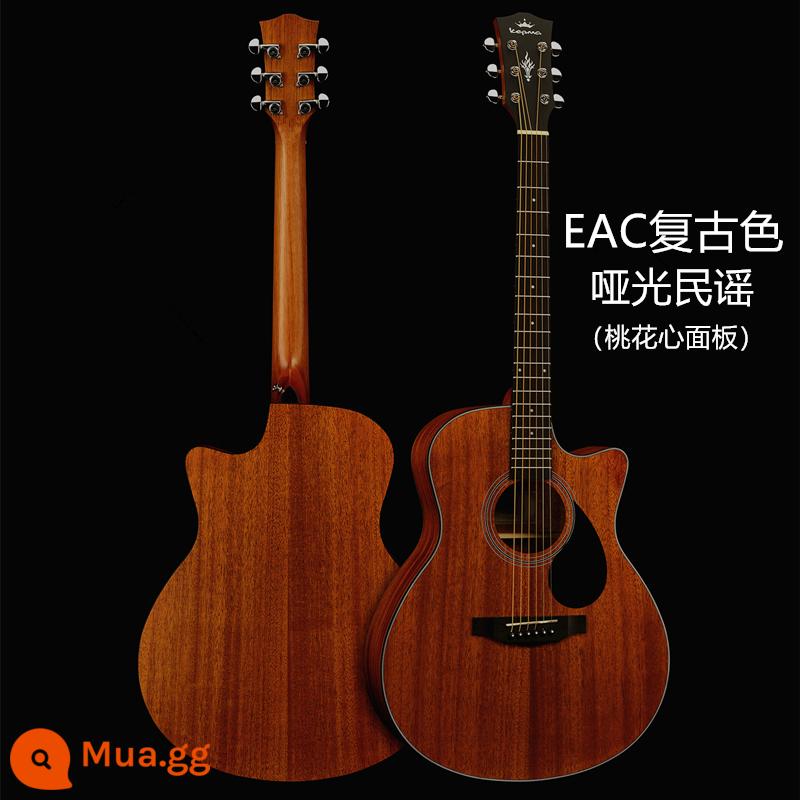 Kama guitar kepma ballad mục nhập người mới hộp điện 41 inch gỗ vân sam mới bắt đầu sinh viên nam và nữ EDC \ EAC - Bản ballad màu retro EAC