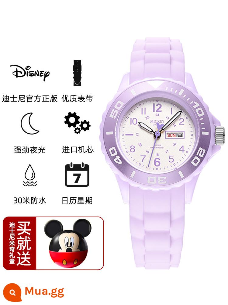 Đồng hồ Disney nữ học sinh cấp 2 2023 học sinh tiểu học mới học sinh cấp 2 đồng hồ điện tử chống nước bé gái - Ngôi sao Dai Lu Zi [Hộp quà Mickey] Lựa chọn quà tặng tuyệt vời