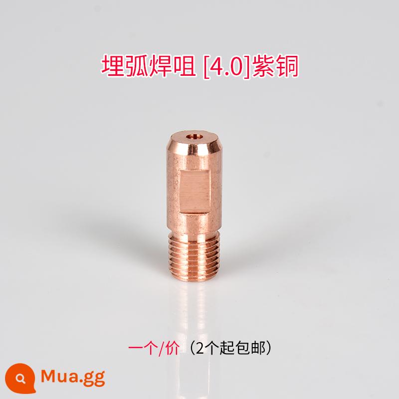 Đầu dẫn điện hàn hồ quang chìm Đầu dẫn điện bằng đồng Zhenkang M14X1.5 Đồng crom zirconium 3.2/4.0 Phụ kiện máy hàn Huayuan - Đồng M14*1.5(4.0)