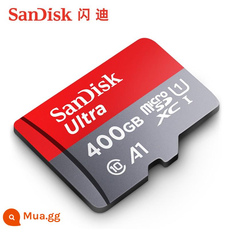 SanDiskSanDisk chính thức hàng đầu lưu trữ 400g thẻ nhớ điện thoại di động chuyển đổi thẻ nhớ máy ảnh thể thao thẻ sd - đỏ xám