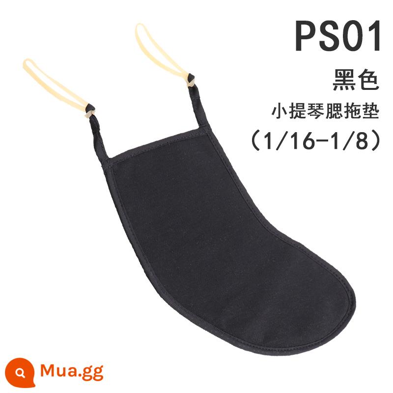 Qingge Nhạc Cụ PS01 Violin Má Pad Vai Vải Đàn Piano Pad Vai Pad Pad Má Pad Vai Cổ Phụ Kiện Trẻ Em - Miếng đệm má violin PS01 cotton đen (1/16-1/8)