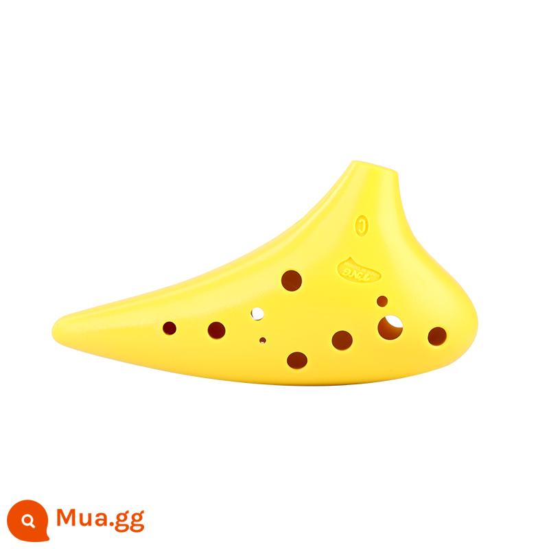 TNG ocarina 12 lỗ AC điều chỉnh người mới bắt đầu để gửi tài liệu giảng dạy ocarina 12 lỗ trung âm C điều chỉnh bằng nhựa cao đẳng chuyên nghiệp SC - AC Alto C màu vàng