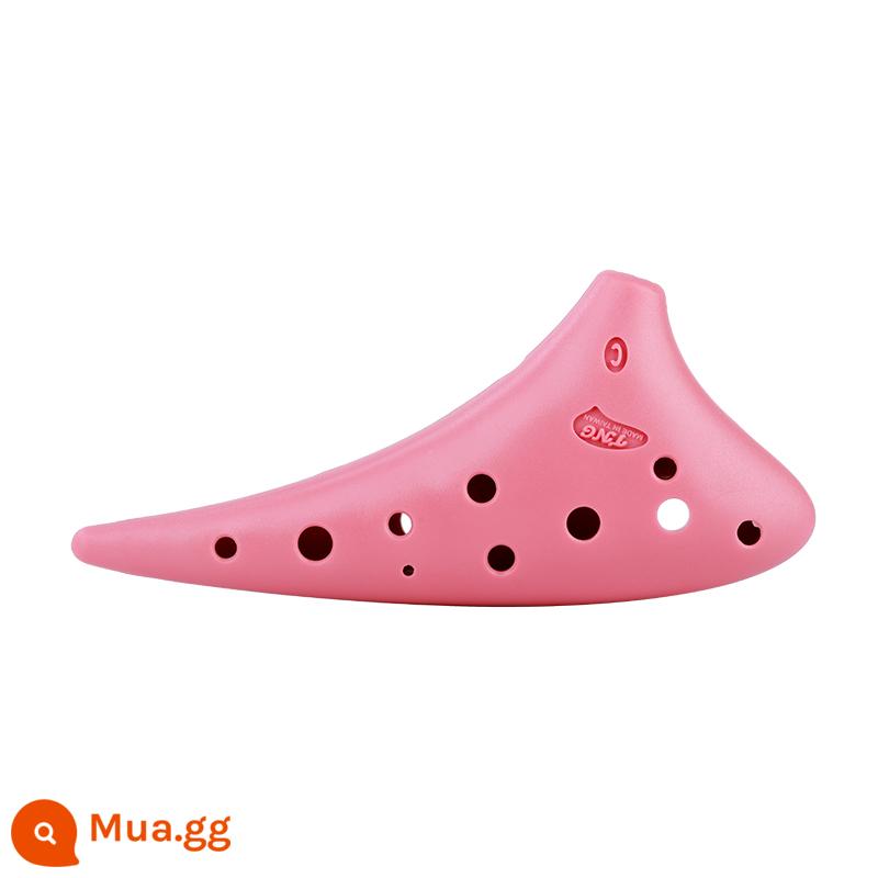 TNG ocarina 12 lỗ AC điều chỉnh người mới bắt đầu để gửi tài liệu giảng dạy ocarina 12 lỗ trung âm C điều chỉnh bằng nhựa cao đẳng chuyên nghiệp SC - Hồng SC Cao C