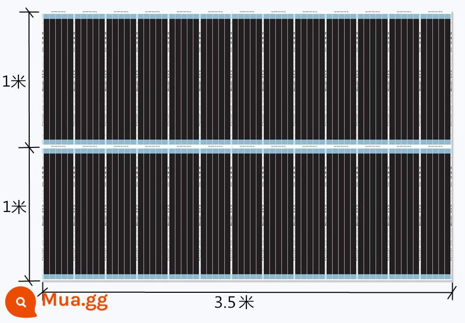 Hàn Quốc Graphene điện sưởi ấm phim điện sưởi ấm sàn sưởi ấm sàn tập yoga sưởi ấm tấm tùy chỉnh miễn phí vận chuyển - Bộ điều chỉnh nhiệt đặc biệt 2m x 3,5m để sưởi ấm sàn (bao gồm phim cách nhiệt)