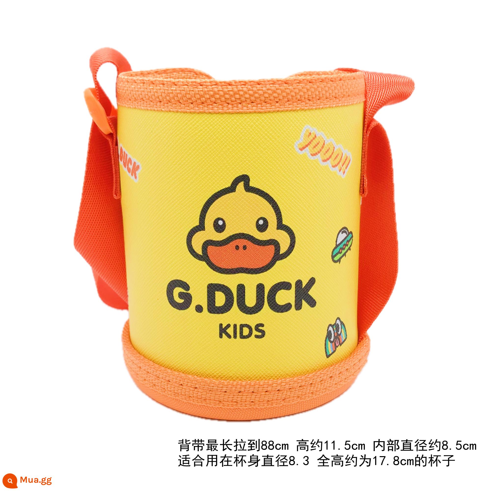 Vịt Vàng Nhỏ G.DUCK Bình Giữ Nhiệt Cốc Phụ Kiện Nắp Cốc Nước Trẻ Em Nắp Uống Trực Tiếp Nắp Cốc Ống Hút Ống Hút Miệng cốc B - Tay áo cúp thấp màu vàng [1 chiếc]