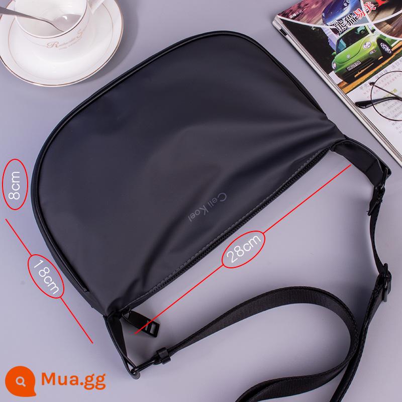 Túi Messenger mới Túi đeo vai nam nam Backpack nhỏ Waterproof Oxford Vải Bánh bao - Màu xám size nhỏ (28*18*8) cm