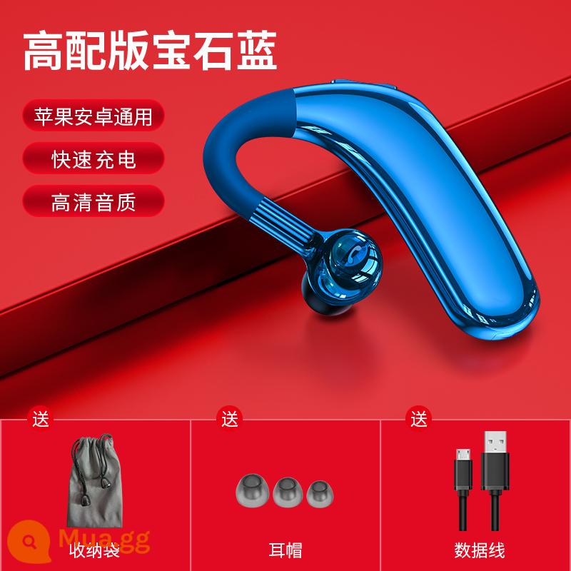 Kenpai phiên bản cao cấp Tai nghe bluetooth không dây móc tai unisex lái xe có thể trả lời điện thoại cho điện thoại Huawei OPPO Apple vivo thời gian chờ siêu lâu Sạc nhanh 1 phút tai nghe đơn - Phiên bản cao cấp màu xanh sapphire [Sạc nhanh 1 phút + gọi độ phân giải cao + bảo hành 3 năm + chỉ thay thế, không sửa chữa + nhận 50 phiếu giảm giá]