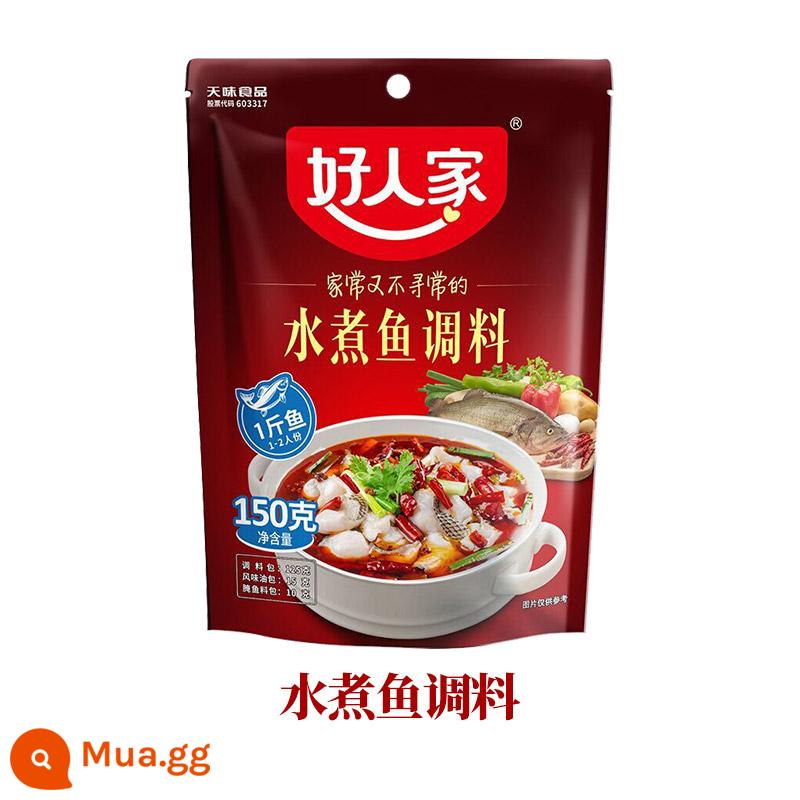 Gia vị thịt lợn luộc lát gia đình Đậu hũ Mapo Hương vị cá Thịt lợn xé nhỏ Kung Pao Gà đĩa lớn Gia vị sườn heo chua ngọt - Gia vị cá luộc 150g (mua 2 túi tặng gia vị cà chua)