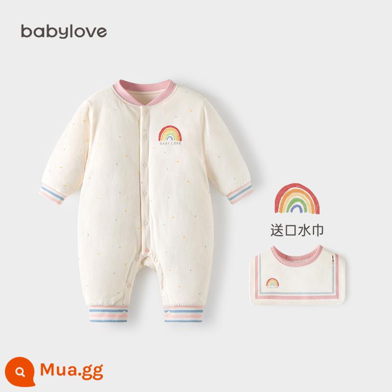 babylove [Mianmian Rainbow 3.0] áo liền quần trẻ em nhiệt độ không đổi chăn mỏng nhẹ ấm áp quần áo trẻ em cho mùa thu đông - Dòng sản phẩm Blue Powder 3.0 Rainbow™